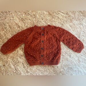 Misha and Puff Popcorn Cardigan Paprika